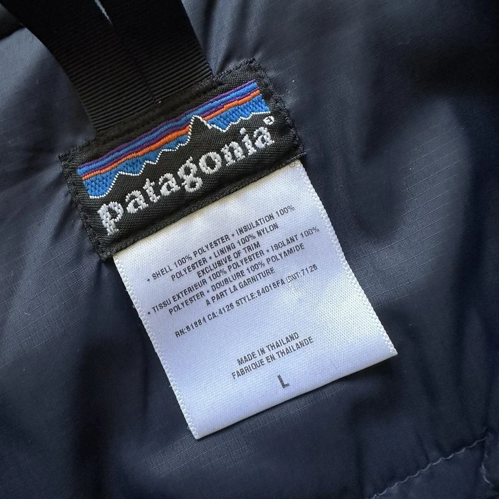 Vtg Patagonia Puffball Full‎ Zip Vest Men Large Candy Apple Red Gorp Performance